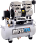 Preview: Implotex Silent Kompressor Druckluftkompressor mit Luftkühlung 850W | 14L | 55dB | ölfrei