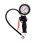 Preview: Implotex Manometer Luftdruckprüfer Reifendruckmesser 0-12 bar, Schlauchlänge 400 mm