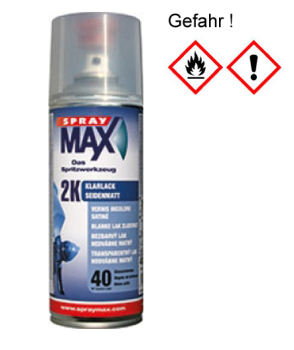 SprayMax 2K Klarlack matt benzinfest Spraydose 400ml (680065)