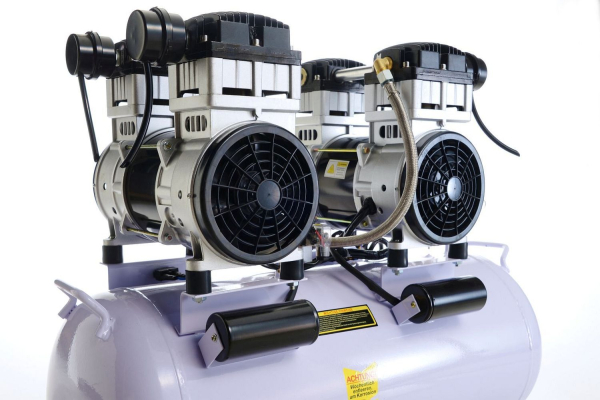 Implotex Silent Kompressor Druckluftkompressor 3000W | 4PS | 65L | 65dB | ölfrei