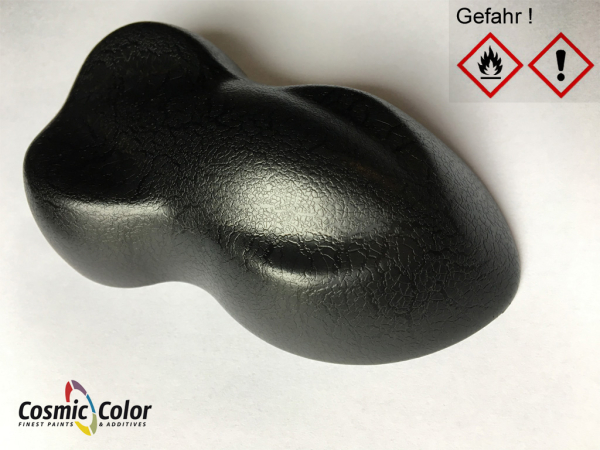 Reißlack Crackle Lederoptik Effekt Spray Set Schwarz 2x 400ml